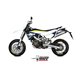 HUSQVARNA 701 ENDURO / SUPERMOTO 2017 - 2020 MIVV OVAL TITANIO COPA CARBONO