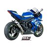 SUZUKI GSX-R1000 (2017 - 2020) Escape CR-T titanio, con malla antipiedras