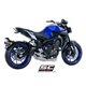 YAMAHA MT-09 (2017 - 2020) Línea de escape completa 3-1 acero inoxidable, con escape S1 titanio