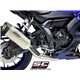 YAMAHA YZF R7 (2021 - 2024) Línea de escape completa 2-1 acero inoxidable, con escape SC1-S titanio