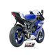YAMAHA YZF R6 Race (2021 - 2025) Escape CR-T carbono, posición alta