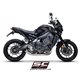 YAMAHA MT-09 (2021 - 2023) Línea de escape completa 3-1 acero inoxidable, con escape CR-T titanio