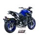 YAMAHA MT-09 (2017 - 2020) Línea de escape completa 3-1 acero inoxidable, con escape S1 titanio