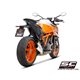 KTM 1290 SUPER DUKE R (2021 - 2023) - Euro 5 Escape Twin S1-CNC titanio, con tapa de salida mecanizado a partir de un bloque mac