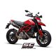 DUCATI HYPERMOTARD 950 - RVE - SP (2019 - 2021) - Euro 4 Par de escapes SC1-M carbono
