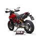 DUCATI HYPERMOTARD 950 - RVE - SP (2021 - 2025) - Euro 5 Par de escapes SC1-M carbono
