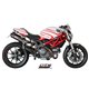 DUCATI MONSTER 696 (2009 - 2014) Par de escapes GP-Tech carbono