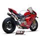 DUCATI PANIGALE V4 - V4 S (2019 - 2020) Línea de escape completa WSBK 4-2-1-2 titanio Cu-Nb, con doble escape CR-T M2 carbono