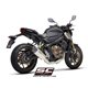 HONDA CB650R (2021 - 2023) Línea de escape completa 4-1 acero inoxidable, con escape SC1-R titanio