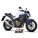 HONDA CBR500R (2021 - 2023) - Euro 6 Escape SC1-M titanio