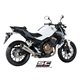 HONDA CBR500R (2017 - 2018) Escape Conic titanio