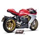 MV AGUSTA SUPERVELOCE 800 (2019 - 2024) Escape S1 titanio, tubo de enlace en secciones soldadas