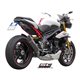 TRIUMPH SPEED TRIPLE 1050 (2011 - 2015) Escape Oval carbono, posición baja