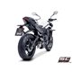 TRIUMPH STREET TRIPLE 765 R - RS (2023 - 2024) - EURO 5 Línea de escape completa 3-1 acero inoxidable, con escape CR-T titanio c