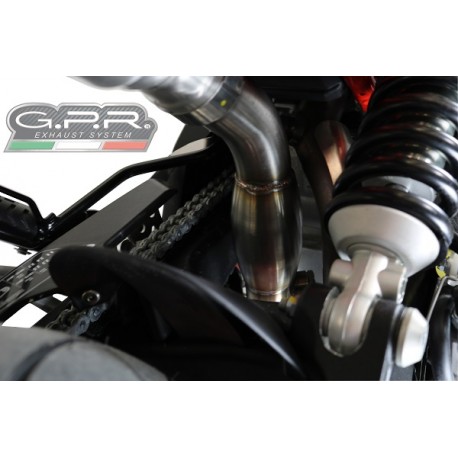 APRILIA DORSODURO 750 2008 - 2016 ESCAPE GPR DECATALIZZATORE SISTEMA RACING 