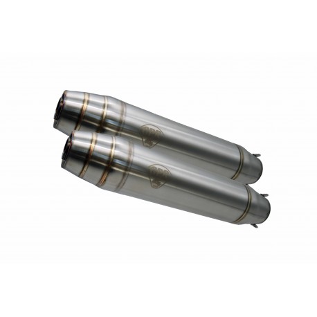 BMW R 45 1979 - 1985 ESCAPE GPR DEEPTONE INOX CAFÈ RACER DOBLE SILENCIADOR HOMOLOGADO