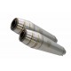 BMW R 45 1979 - 1985 ESCAPE GPR DEEPTONE INOX CAFÈ RACER DOBLE SILENCIADOR HOMOLOGADO