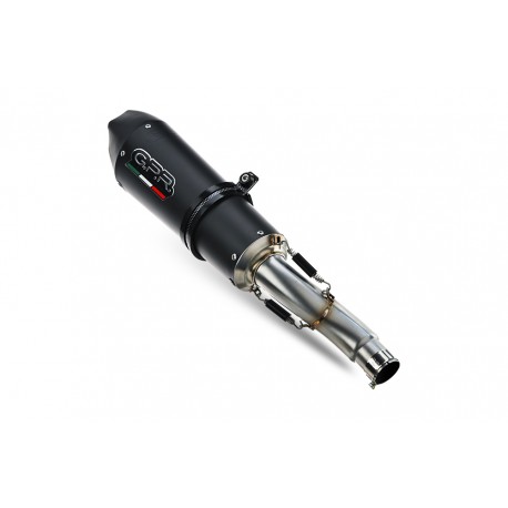 SUZUKI V-STROM 650 2021 - 2024 ESCAPE GPR GP EVO4 BLACK TITANIUM SISTEMA HOMOLOGADO CON CATALIZADOR INCLUIDO