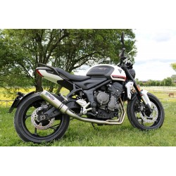 TRIUMPH TRIDENT 660 2021 - 2024 ESCAPE GPR M3 TITANIUM NATURAL SISTEMA HOMOLOGADO CON CATALIZADOR INCLUIDO