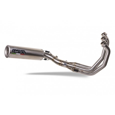 TRIUMPH TRIDENT 660 2021 - 2024 ESCAPE GPR M3 TITANIUM NATURAL SISTEMA HOMOLOGADO CON CATALIZADOR INCLUIDO