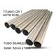 CAFÈ RACER CAFÈ RACER 1 - ESCAPE GPR TUBO TITANIO SEAMLESS D. 52MM X 1MM L.1000MM
