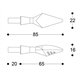 Intermitentes led x-led naranja barracuda