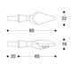 Intermitentes led x-led plata barracuda