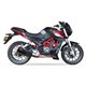 BENELLI TNT 250 - BN 251 L3XB SLIP ON - DUAL HYPERLOW BLACK XL
