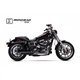 H-D DYNA LOW RIDER 2014-2016 HC1-2B SLIP ON - IRONHEAD ROUND BLACK