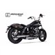 H-D DYNA STREET BOB 2006-2016 HC1-3C SLIP ON (UPPER MUFFLER) - IRONHEAD ROUND CHROME