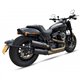 H-D FAT BOB 18-20 HC2-2B SLIP ON (UPPER MUFFLER) - IRONHEAD ROUND BLACK