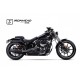 H-D SOFTAIL BREAKOUT 2013-2016 HC1-3B SLIP ON (LOWER MUFFLER) - IRONHEAD ROUND BLACK