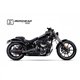 H-D SOFTAIL BREAKOUT 2013-2016 HC1-3B SLIP ON (UPPER MUFFLER) - IRONHEAD ROUND BLACK