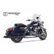 H-D TOURING ROAD KING 2017-2021 HC2-1B SLIP ON (RIGHT MUFFLER) - IRONHEAD ROUND BLACK