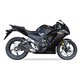 HONDA CBR 300 R 15-20 L3XB SLIP ON - DUAL HYPERLOW BLACK XL