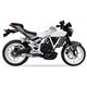 HYOSUNG GD 250 EXIV L3XB SLIP ON - DUAL HYPERLOW BLACK XL