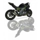 KAWASAKI Z 900 92 kW 16-19 (ZR900B) OVC13 SLIP ON - DUAL RACE XTREM