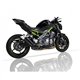 KAWASAKI Z 900 92 kW 16-19 (ZR900B) L3XB SLIP ON - DUAL HYPERLOW BLACK XL