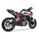 KTM DUKE - RC 125 17-20 L3XB SLIP ON - DUAL HYPERLOW BLACK XL