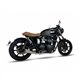 TRIUMPH BONNEVILLE NEWCHURCH - SE 15-16 OVC11SS SLIP ON (LEFT MUFFLER) - IRONHEAD CONICAL MATT INOX