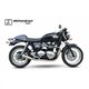 TRIUMPH THRUXTON 865 04-15 OVC11SS SLIP ON (LEFT MUFFLER) - IRONHEAD CONICAL MATT INOX