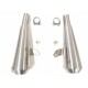 TRIUMPH SPEED TWIN 19-20 (DD01) OVC11SS SLIP ON (LEFT MUFFLER) - IRONHEAD CONICAL MATT INOX