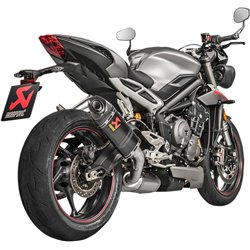 Triumph street triple 765 r abs carbon fiber akrapovic