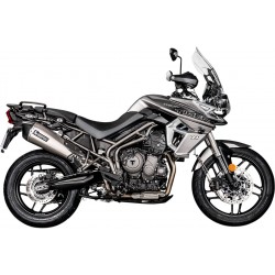 Triumph tiger 800 xrx abs silver akrapovic