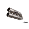 KAWASAKI Z 1000 2007 2009 DOUBLE GUN FULL TITANIO 2 SILENCIOSOS