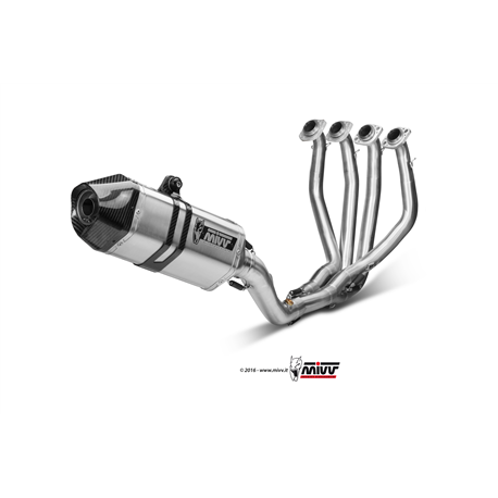KAWASAKI ZX-10 R 2011 2015 SPEED EDGE FULL TITANIO COPA CARBONO LINEA COMPLETA 4x2x1
