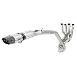 HONDA CBR 600 RR 2013 2016 SUONO INOX COPA CARBONO LINEA COMPLETA 4x2x1