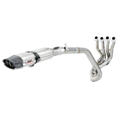 HONDA CBR 600 RR 2013 2016 SUONO INOX COPA CARBONO LINEA COMPLETA 4x2x1