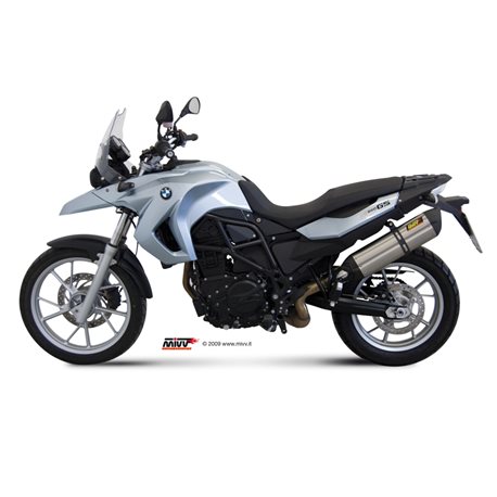 BMW F 650 GS 2008 2012 SUONO INOX COPA CARBONO