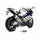 BMW S 1000 RR 2015 2016 SPEED EDGE INOX COPA CARBONO LINEA COMPLETA 4x2x1